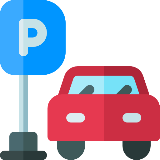 parking Basic Rounded Flat ikona