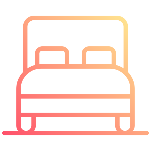 slaapkamer Generic gradient outline icoon