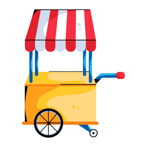 wózek z żywnością Generic color fill ikona