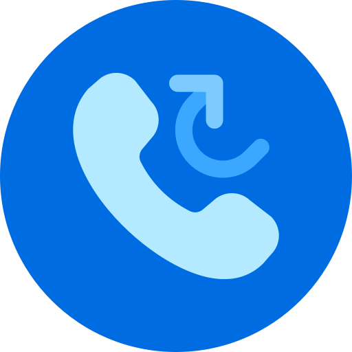 통화 전달 Generic color fill icon