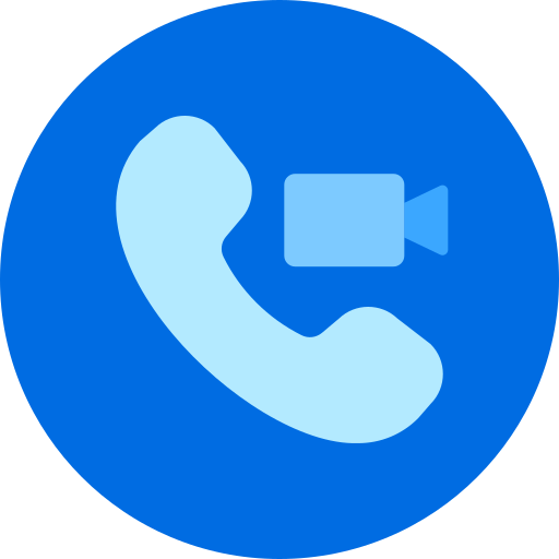 Video calling Generic color fill icon