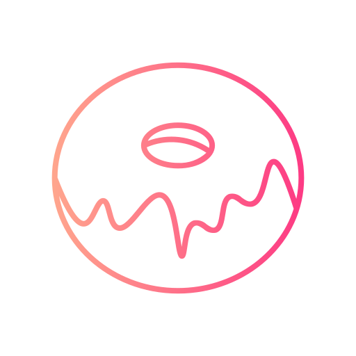 donut Generic gradient outline icoon