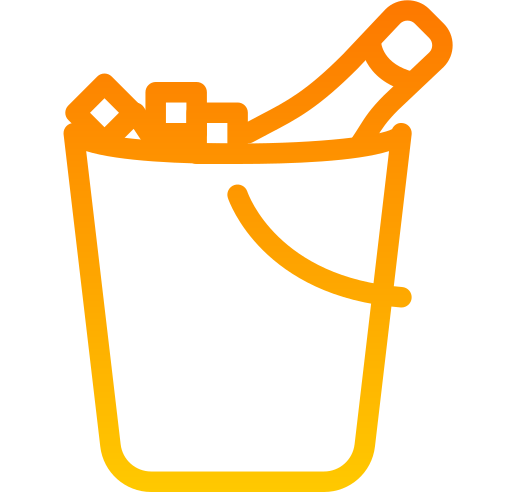 Ice bucket Generic gradient outline icon