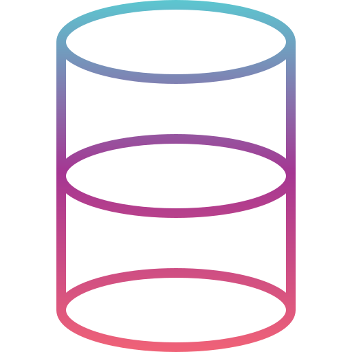 cylinder Generic gradient outline ikona