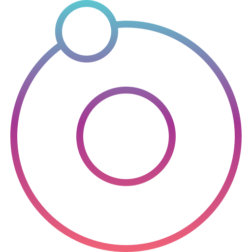 Orbit Generic gradient outline icon