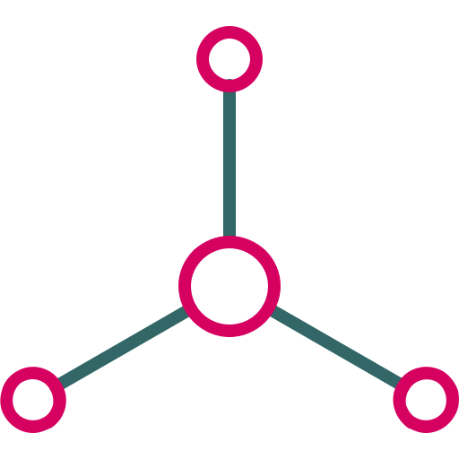 molécula Generic color outline Ícone