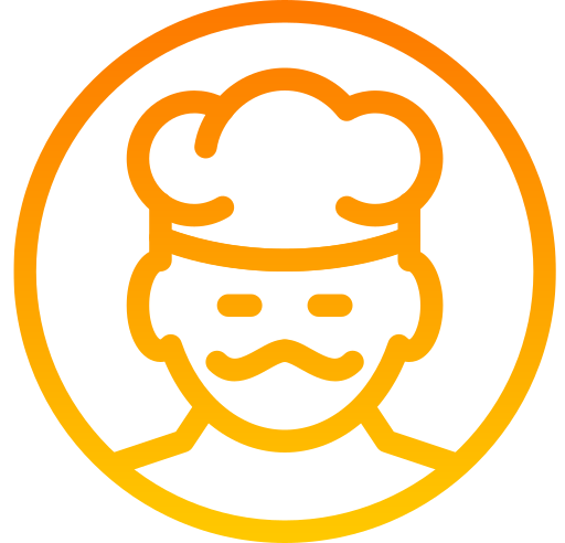 chef Generic gradient outline icoon