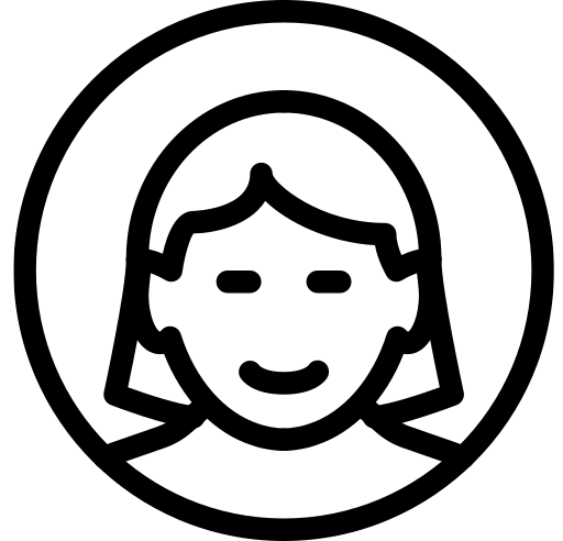 여성 Generic black outline icon