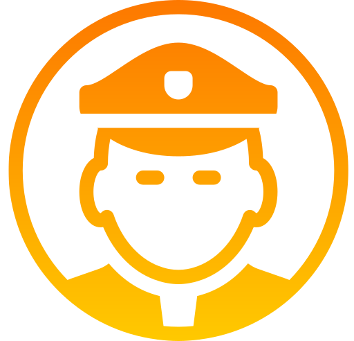 Police man Generic gradient fill icon