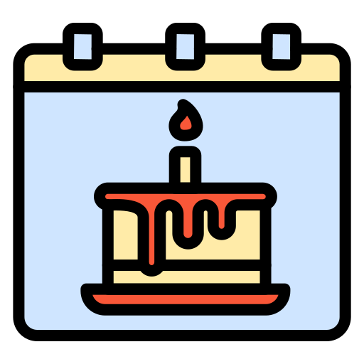생일 Generic color lineal-color icon