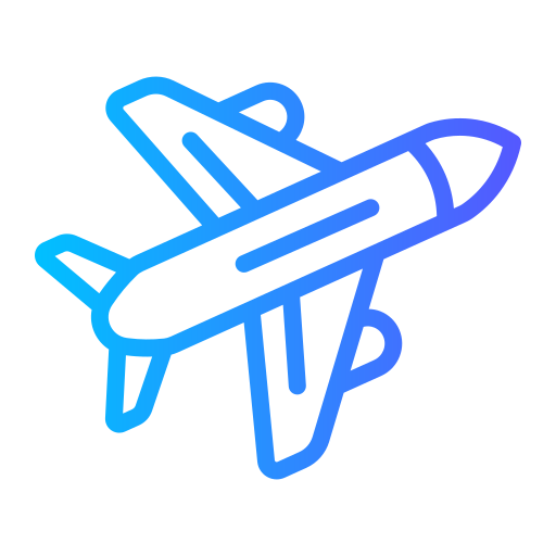 vliegtuig Generic gradient outline icoon
