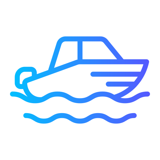 Speedboat Generic gradient outline icon