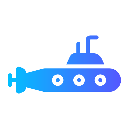 Submarine Generic gradient fill icon
