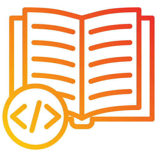 Coding book Generic gradient outline icon