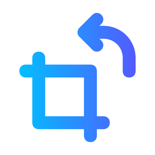 Crop Generic gradient outline icon