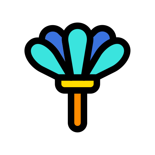 깃털 살포 Generic color lineal-color icon