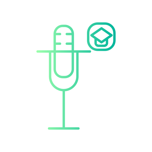podcast Generic gradient outline icono