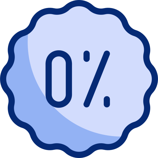 0 percent Basic Accent Lineal Color icon