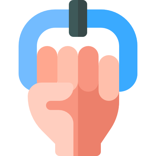 Handgrip Basic Rounded Flat icon