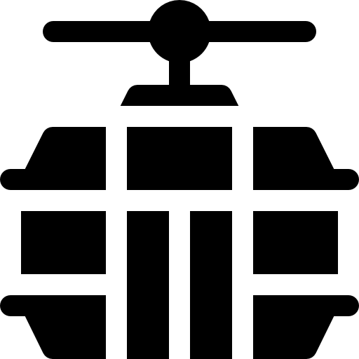 seilbahnkabine Basic Rounded Filled icon