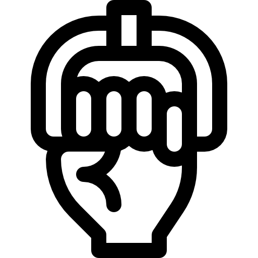 impugnatura Basic Rounded Lineal icona