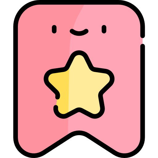 Bookmark Kawaii Lineal color icon