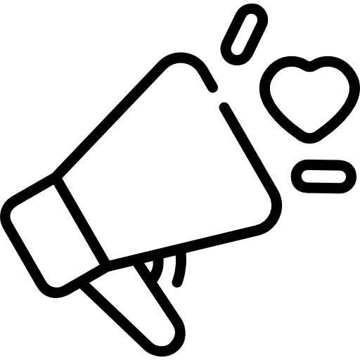 Мегафон Kawaii Lineal иконка