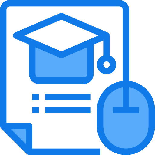 Online learning Justicon Blue icon