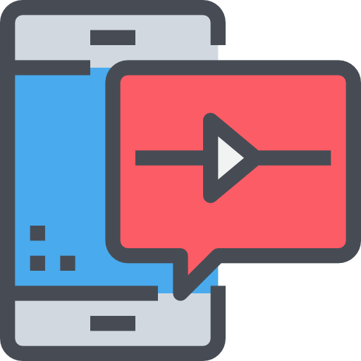 Video player Justicon Lineal Color icon