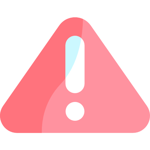 ostrzeżenie Kawaii Flat ikona