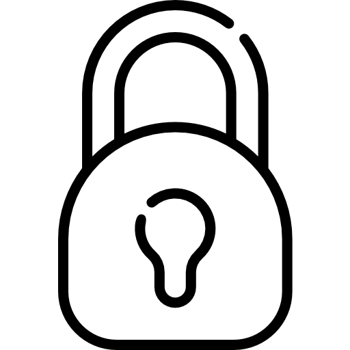 Padlock Kawaii Lineal icon