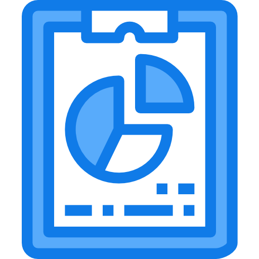 파이 차트 Justicon Blue icon