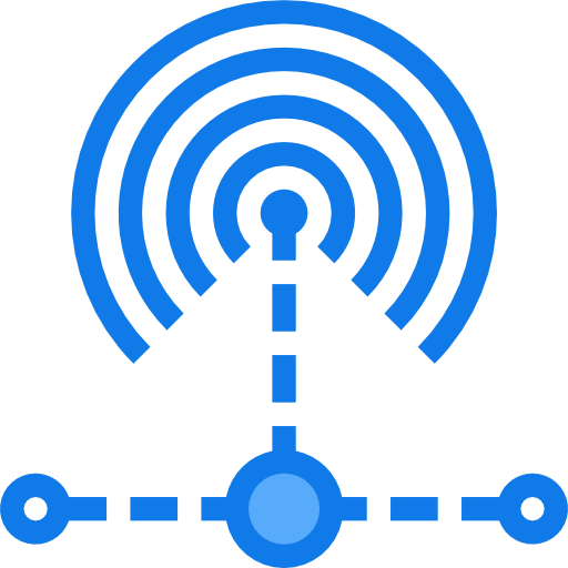 réseau Justicon Blue Icône