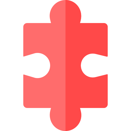 Puzzle pieces Basic Rounded Flat icon