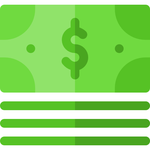 dinero Basic Rounded Flat icono