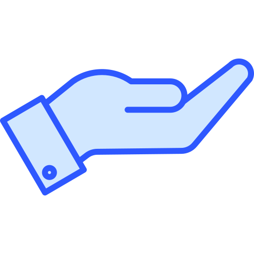 Open hand Generic color lineal-color icon