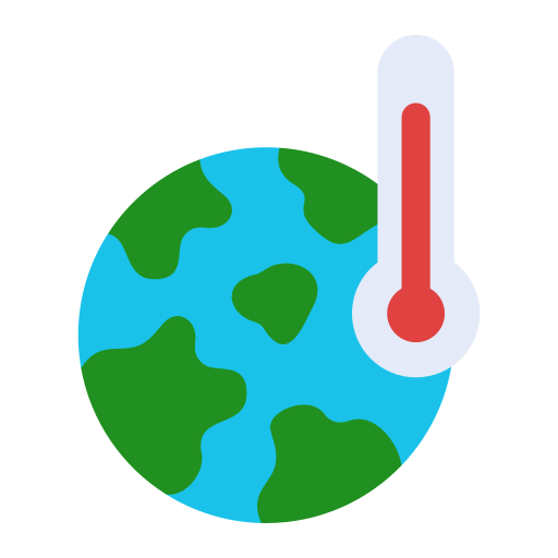 il riscaldamento globale Generic color fill icona