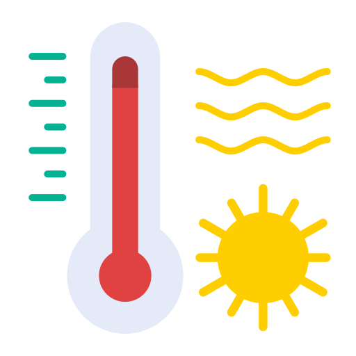 Heat wave Generic color fill icon