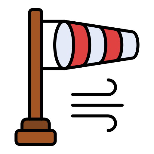 dirección del viento Generic color lineal-color icono
