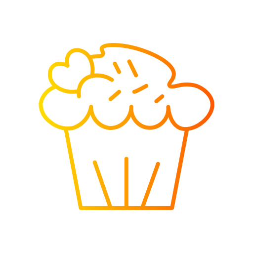 Cup cake Generic gradient outline icon