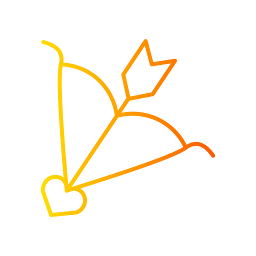 Cupid arrow Generic gradient outline icon