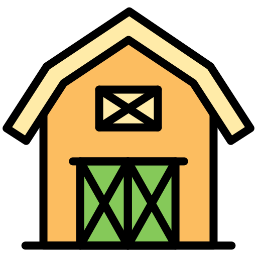 Barn house Generic color lineal-color icon