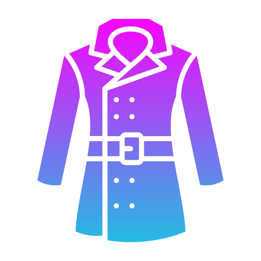 Длинное пальто Generic gradient fill иконка