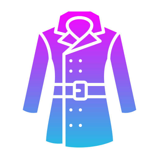 long manteau Generic gradient fill Icône