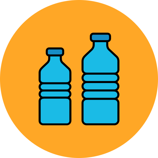 Бутылка Generic color lineal-color иконка