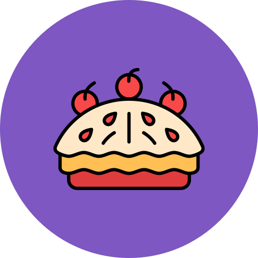 torta di ciliegie Generic color lineal-color icona
