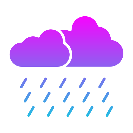 lluvia Generic gradient fill icono