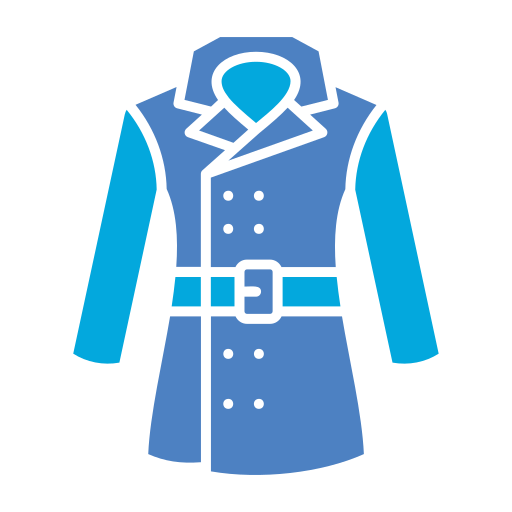 Длинное пальто Generic color fill иконка