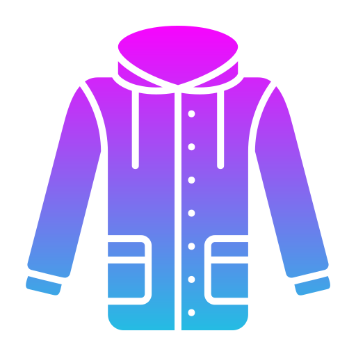 płaszcz przeciwdeszczowy Generic gradient fill ikona