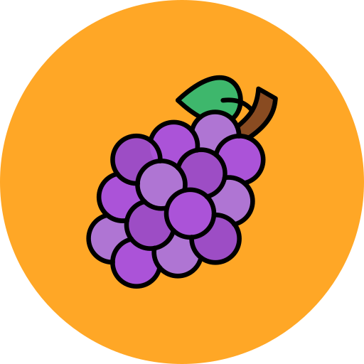 uvas Generic color lineal-color icono
